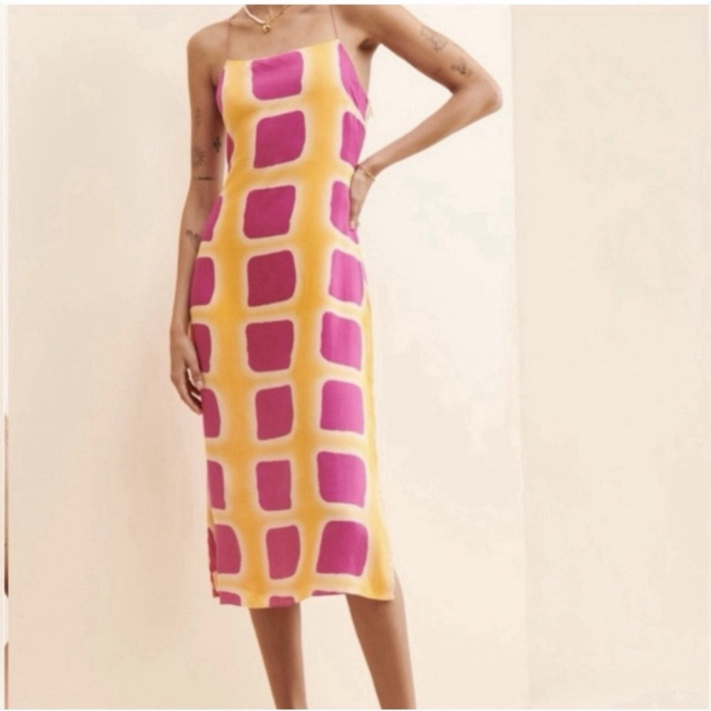 Anthropologie x Ollari Myra Slip Midi Dress Sz L - Picture 1 of 8